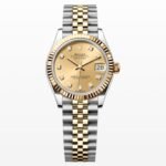 Women's Rolex Datejust 31mm Two Tone Yellow Gold on Jubilee with Gold Dial Super clone