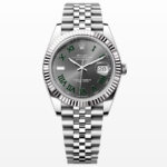 Rolex Datejust 41mm/36mm Stainless Steel 'Wimbledon' on Jubilee with Fluted Bezel Super clone