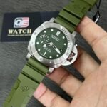 Panerai Submersible PAM01055 Green Dial with Green Rubber Strap 42mm Super Clone