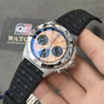 BREITLING Chronomat B01 42mm Copper Dial With Black Rouleaux Rubber Strap AB0134101K1S1 Top replica