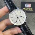 IWC PORTUGUESE IW371446 White Dial Blue Marker Black Leather Strap 40mm Replica