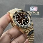 Rolex GMT Master II 126718grnr-0001 Full yellow gold with Black Dial on Jubilee (40mm) Super Clone