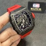 Richard Mille RM35-02 Black Carbon NTPT Automatic Skeleton dial Red Rubber Strap Super Clone