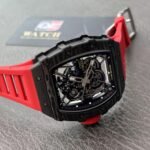 Richard Mille RM35-02 Black Carbon NTPT Automatic Skeleton dial Red Rubber Strap Super Clone