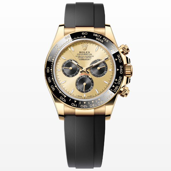 Rolex Cosmograph New Daytona 126518LN Yellow Gold Oysterflex with Champagne Dial 4131 movement