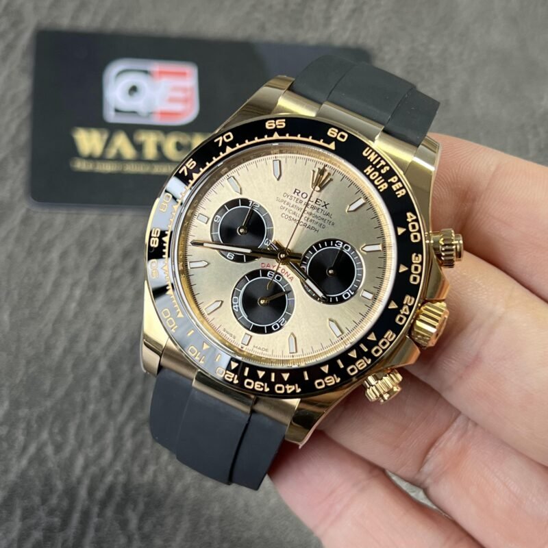 Rolex Cosmograph New Daytona 126518LN Yellow Gold Oysterflex with Champagne Dial 4131 movement