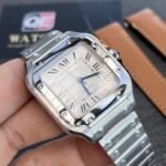 Cartier Santos Medium Stainless Steel with White Dial (35mm) Super clone