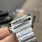 Cartier Santos Medium Stainless Steel with White Dial (35mm) Super clone