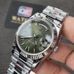 Rolex Day-Date m228239-0033 White gold with Green Dial President bracelet (40mm) Super Clone