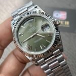 Rolex Day-Date m228239-0033 White gold with Green Dial President bracelet (40mm) Super Clone