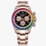 Rolex Daytona 116595RBOW Rainbow Black Dial Rose Gold Super Clone