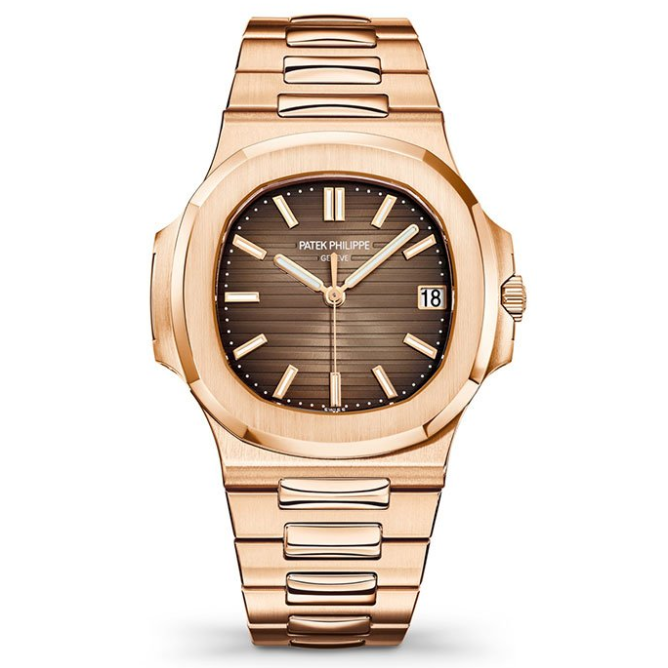 Patek Philippe Nautilus Rose Gold with Chocolate Dial (40mm) Super Clone