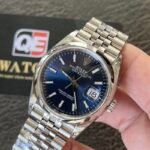 Rolex Datejust 36mm Stainless Steel on Jubilee with Blue Dial and Smooth Bezel Super clone