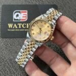 Women's Rolex Datejust 31mm Two Tone Yellow Gold on Jubilee with Gold Dial Super clone