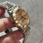 Women's Rolex Datejust 31mm Two Tone Yellow Gold on Jubilee with Gold Dial Super clone