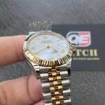 Women's Rolex Datejust 31mm Two Tone Yellow Gold on Jubilee with White Roman Dial Super clone