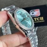 Rolex Day-Date m128396TBR 36mm Ice Blue diamond-set Dial Diamond Bezel (36mm) Super Clone