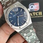 Audemars Piguet Royal Oak Women's Quartz Watch 67650ST Stainless Steel with Blue Dial (33mm) Super Clone