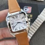 Cartier Santos Large Stainless Steel with White Dial (40mm) Super Clone