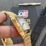 Cartier Santos Medium Yellow Gold with White Dial (35mm) Super clone