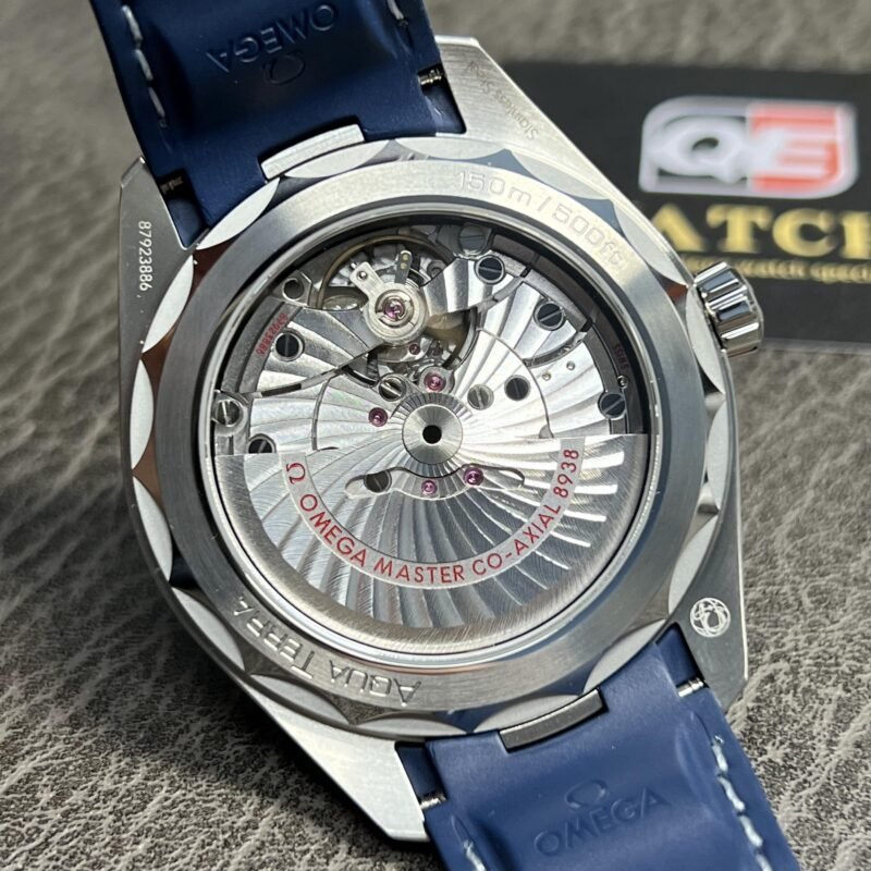 Omega Seamaster Aqua Terra 150m Co-Axial Master Chronometer GMT Worldtimer Blue Rubber Strap 43mm Super Clone