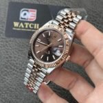 Rolex DateJust 41 m126331-0002 Two Tone Rose gold on Jubilee with Chocolate Dial Super clone