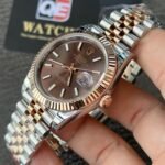 Rolex DateJust 41 m126331-0002 Two Tone Rose gold on Jubilee with Chocolate Dial Super clone