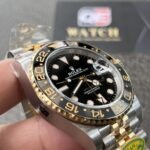 Rolex GMT Master II 126713 steel and  gold Two-Tone with Black Dial on Jubilee (40mm) Super Clone