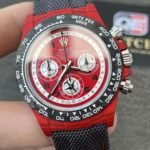 Daytona DIW Quartz fiber AVIA RED Nylon Strap A4130