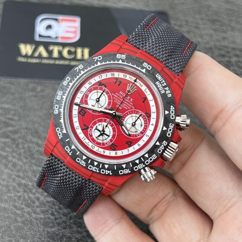 Daytona DIW Quartz fiber AVIA RED Nylon Strap A4130