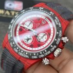 Daytona DIW Quartz fiber AVIA RED Nylon Strap A4130