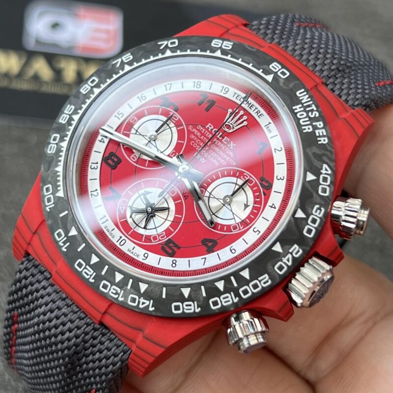 Daytona DIW Quartz fiber AVIA RED Nylon Strap A4130