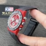 Daytona DIW Quartz fiber AVIA RED Nylon Strap A4130