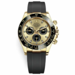 Rolex Cosmograph Daytona 116518LN Yellow Gold Oysterflex with Champagne Dial Replica