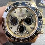 Rolex Cosmograph Daytona 116518LN Yellow Gold Oysterflex with Champagne Dial Replica