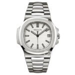 Patek Nautilus 5711/1A-011 White Dial on Stainless Steel Bracelet Super Clone