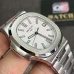 Patek Nautilus 5711/1A-011 White Dial on Stainless Steel Bracelet Super Clone