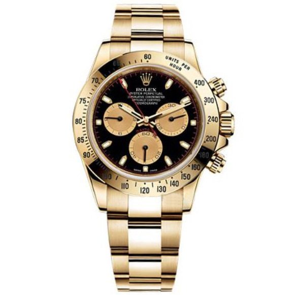 Rolex Cosmograph Daytona 116528 Yellow Gold with Blank Dial Super Clone