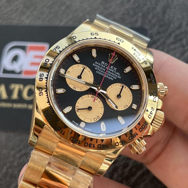 Rolex Cosmograph Daytona 116528 Yellow Gold with Blank Dial Super Clone