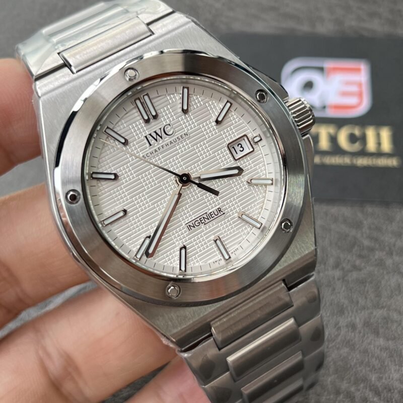 IWC Ingenieur Automatic 40mm White Grid Dial Stainless Steel IW328902 Super Clone