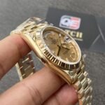 Rolex Day-Date m228238-0005 Yellow gold with Gold diamond-set Dial President bracelet (40mm) Super Clone