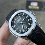 Aquanaut Stainless Steel with Black Dial on Black Rubber Strap (40mm) Super Clone