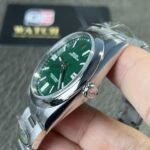 Rolex Oyster Perpetual 41mm/36mm M124330 Stainless Steel with Green Dial Oystersteel Top Replica