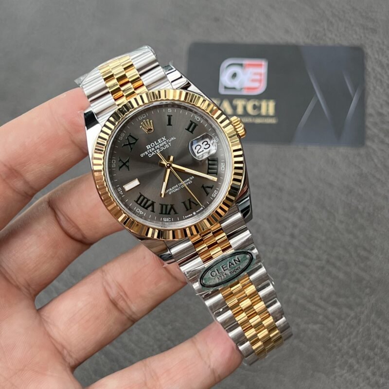 Rolex DateJust 41mm/36mm Two Tone 'Wimbledon' on Jubilee Super clone