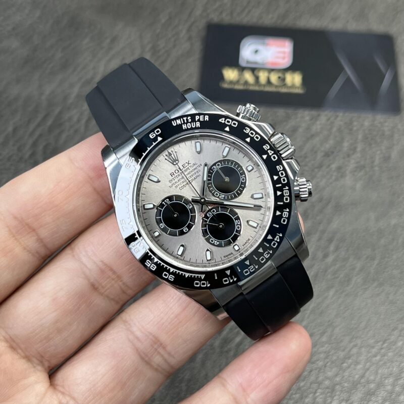 Rolex Cosmograph Daytona Ghost 116519LN with Grey Sunburst Dial Top Replica