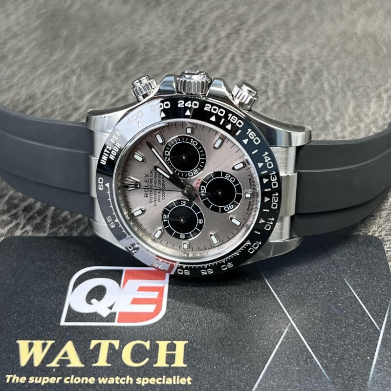 Rolex Cosmograph Daytona Ghost 116519LN with Grey Sunburst Dial Top Replica