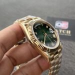 Rolex Day-Date m228238-0069 Yellow gold with Green Ombré Dial (Roman Numerals) President bracelet (40mm) Super Clone