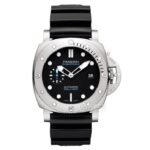 PAM01229 44mm Submersible Quaranta TTF Black Dial Rubber Strap Super Clone