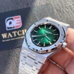 Audemars Piguet Royal Oak 16202PT.OO.1240PT.01 'Jumbo' Extra-Thin '50th Anniversary'  Smoked Green Dial (39mm) Super Clone